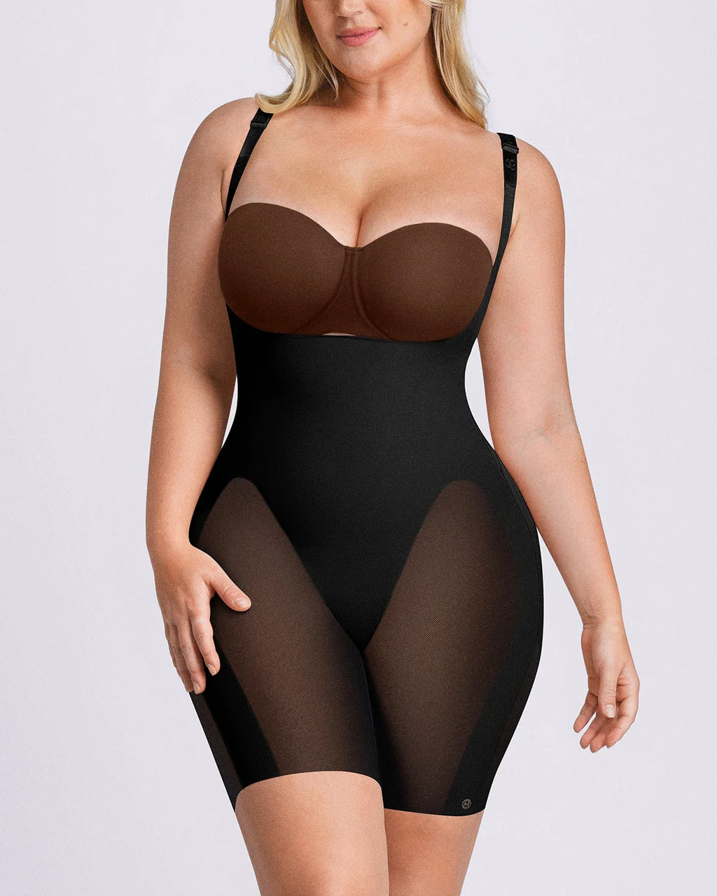 Bare Essentials™ Cream Touch™ Open Bust Smoothing Bodysuit
